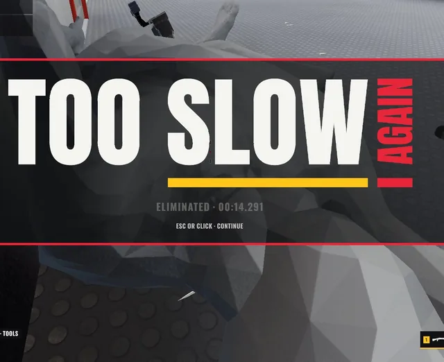 El veredicto al morir: TOO SLOW AGAIN.